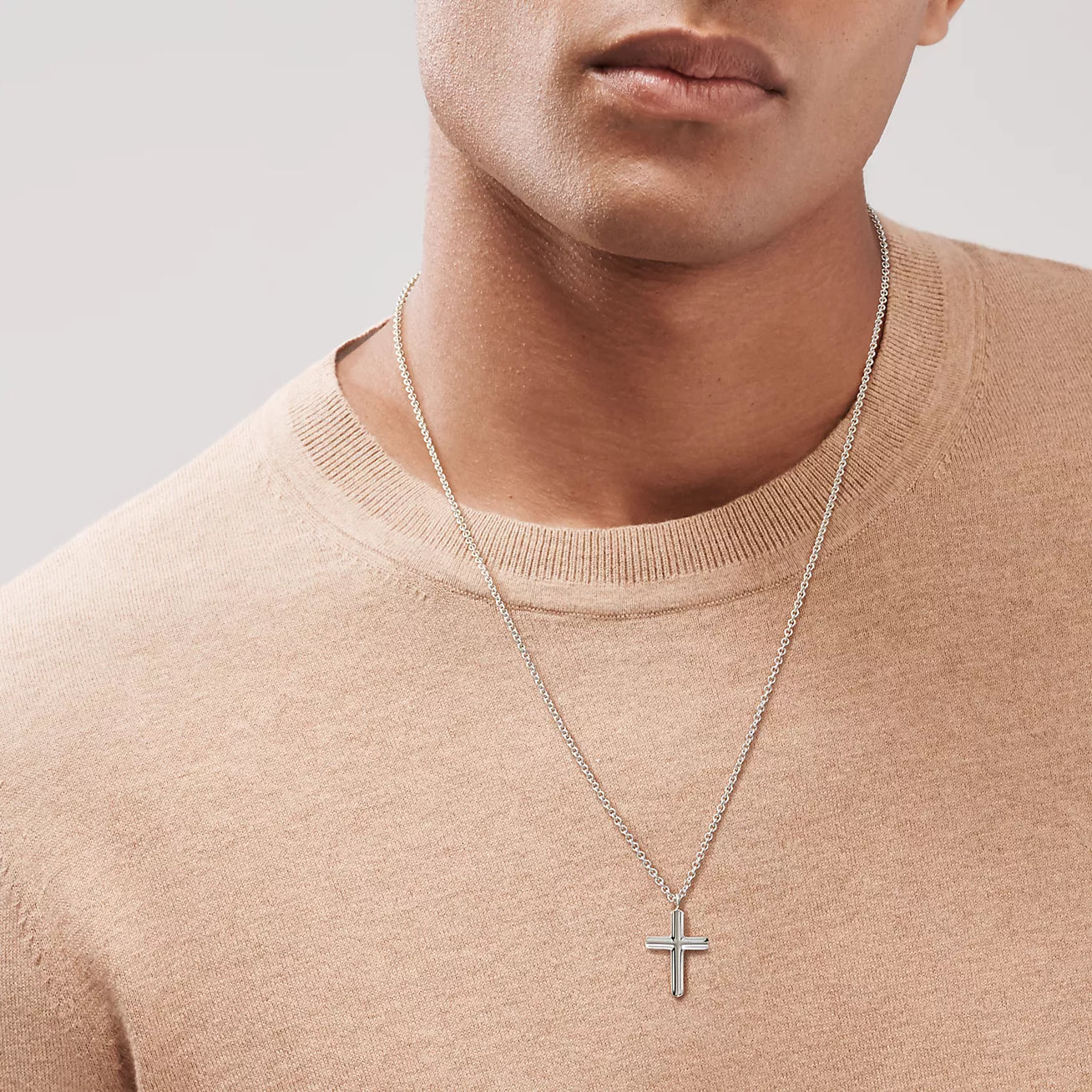 Concave Cross Pendant