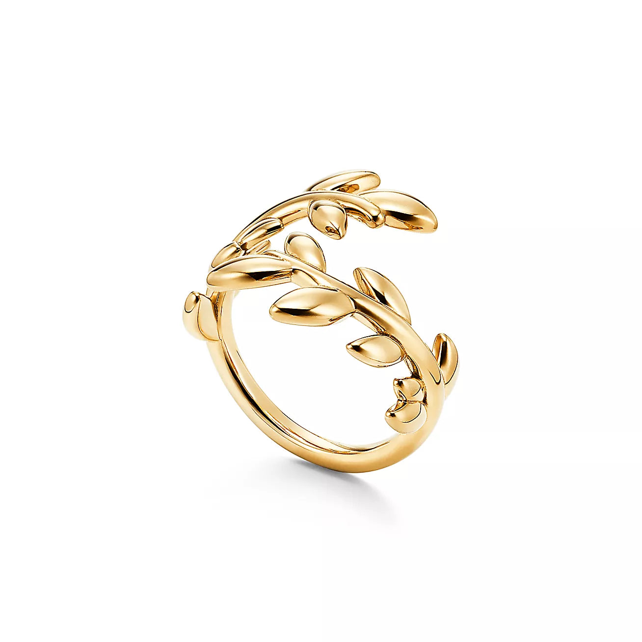 Olive Leaf Bypass Ring
